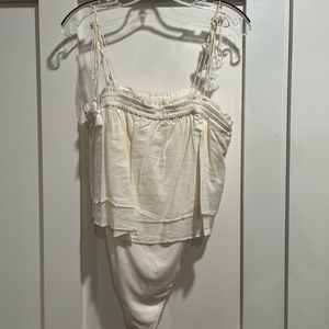 Free People- off white bodysuit